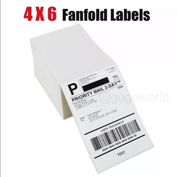 DIRECT Fanfold thermal shipping labels- 4”x6” 12,000 count - Picture 6 of 7